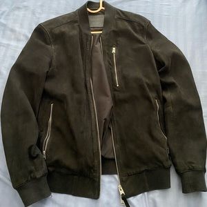 Allsaints suede Bomber Jacket